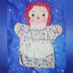Vintage Raggedy Ann Hand Puppet 1970s Vintage